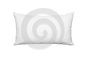 New blank soft white pillow isolated on white background