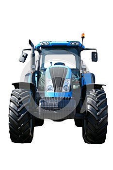 New blue tractor