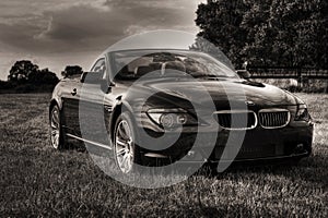 New bmw cabriolet sepia toned