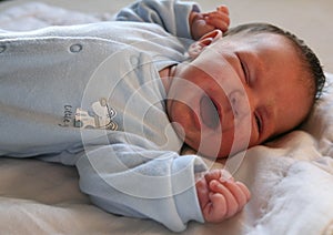 New-born baby crying