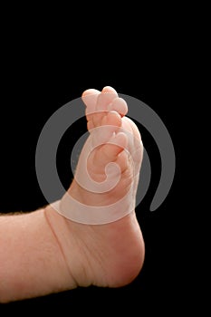 New born baby foot