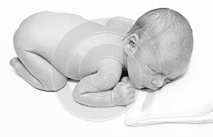 New born baby sleeping