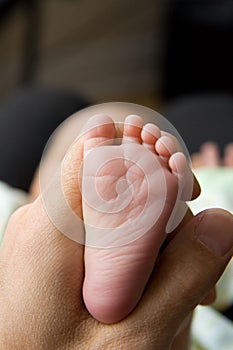 New Born Baby toes and feet