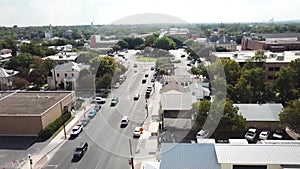 New Braunfels, Texas, Downtown, Aerial Flying, Amazing Landscape