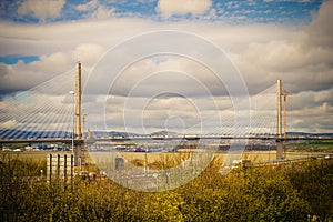 New bridge called Queensferry Crossing, Scotland, UK