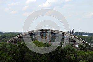 New bridge construction site