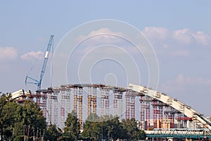 New bridge construction site