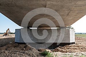 New bridge construction site