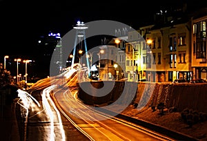 New Bridge over Danube River, Bratislava, Slovakia