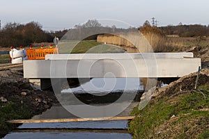 New Bridge over  Ooser Landgraben from Haueneberstein to Sandweier