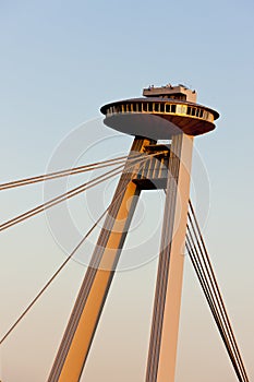 New Bridge with restauran on the tower, Bratislava, Slovakia