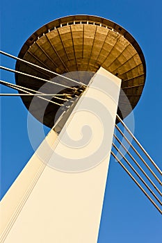 New Bridge with restauran on the tower, Bratislava, Slovakia