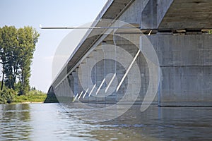 New bridge on river Danube in Zemun,Serbia