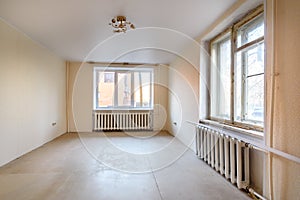 A new bright room in a new house. photo