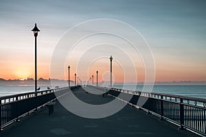 New Brighton Pier early in the morning