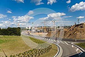 New building construction site