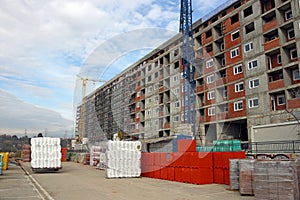 New building construction site Belgrade