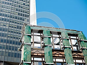 New building versus old building demolition