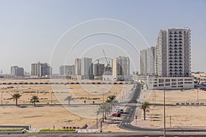 New buildings in Dubai suburbs, United Arab Emirate