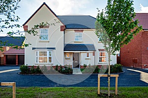 New built house property estate in england uk photo