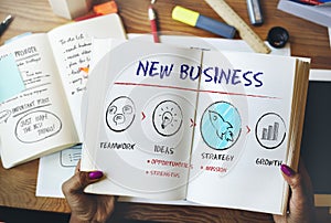 New Business Begin Launch Growth Success Concept