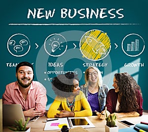 New Business Begin Launch Growth Success Concept