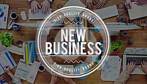 New Business Entrepreneurship Startup Planning Concept photo
