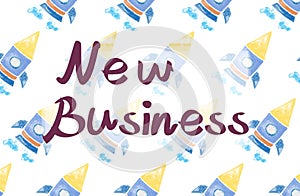 New Business Launch Growth Introduce Success Concept