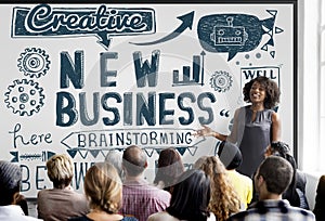 New Business Launch Start up Vision Concept