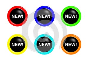 Set of new buttons