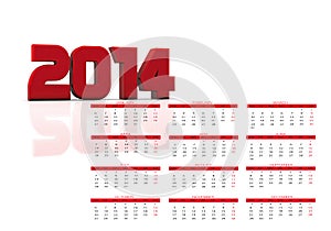 2014 calendar photo