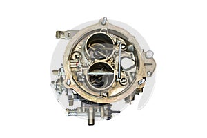 New car carburetor isolated on