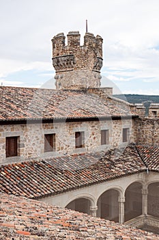 New Castle courtyard, Manzanares el Real in Spain