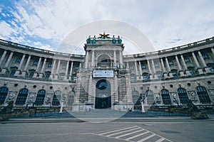 The New Castle Neue Burg in the Hofburg Palace in Vienna, Austria