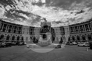 The New Castle Neue Burg in the Hofburg Palace in Vienna, Austria