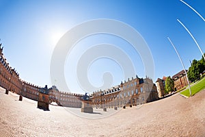 New Castle at Schlossplatz square in Stuttgart