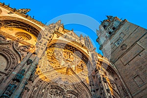 New cathedral or Catedral Nueva in Salamanca, Spain