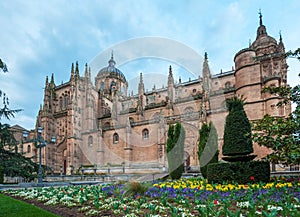 New cathedral (Catedral Nueva) in Salamanca, Spain photo