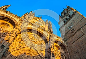 New cathedral or Catedral Nueva in Salamanca, Spain photo