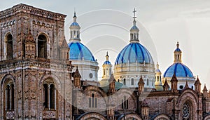 New Cathedral Domes in Cuenca, Ecuador photo