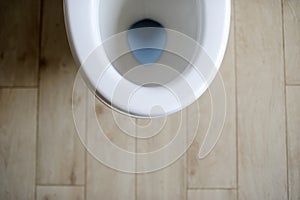 New ceramic toilet bowl at home