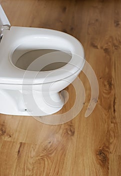 New ceramic toilet bowl at home