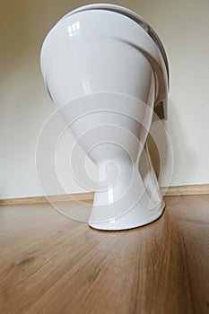 New ceramic toilet bowl at home