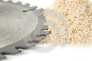 New circular saw blades for wood or plastic.