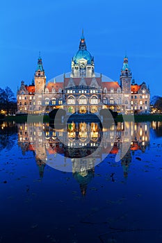 New City Hall in Hanover, Germany