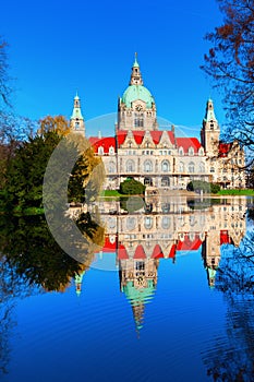 New City Hall in Hanover, Germany