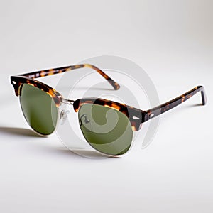 New Clubmaster Sunglasses With Brown Tortoise And Green Lens Shades