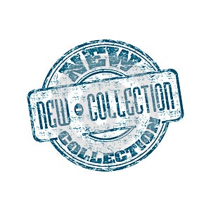 New collection rubber stamp