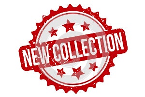 New Collection Rubber Stamp. Red New Collection Rubber Grunge Stamp Seal Vector Illustration - Vector