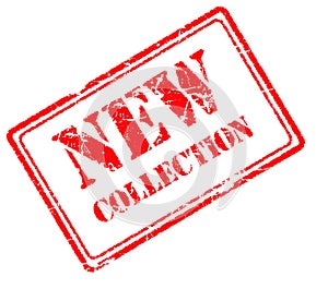 New collection rubber stamp